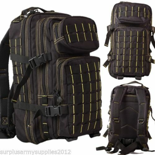 Variation-of-28L-Molle-Assault-Pack-Army-Cadet-Rucksack-3-Tier-Daysack-Bag-MTP-SAS-BLACK-CAMO-233451503909-c199